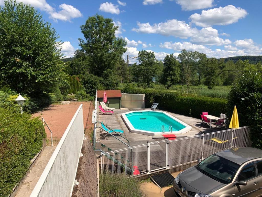 Maison/Gite Familial Dans Le Jura A 200M Du Lac Avec Piscine Privee Marigny  Ngoại thất bức ảnh