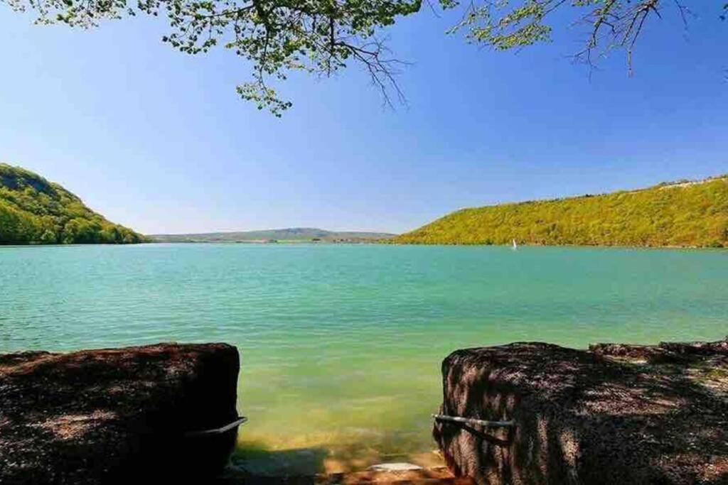 Maison/Gite Familial Dans Le Jura A 200M Du Lac Avec Piscine Privee Marigny  Ngoại thất bức ảnh